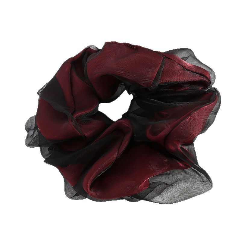 Double-Layer Mesh Hair Tie for Women, High-End Luxury Hair Accessory, Ins-Style Bun Hair Rope, Customizable