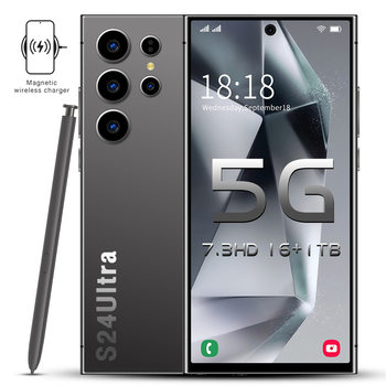 S24 Ultra Cross-Border Smartphone Android 7.3inch High-Definition Large Screen Foreign Trade 4g Phone Tk/Temu Dropshipping