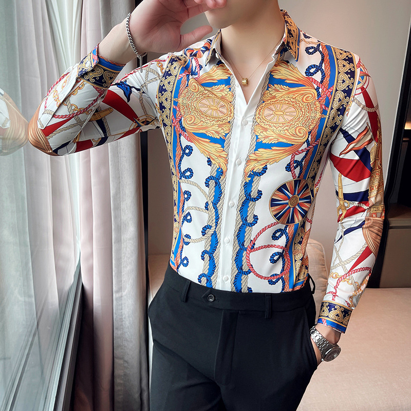 Mã A0188 Giá 610K: Áo Sơ Mi Nam Hadk Dài Tay Phong Cách Hàn Quốc Họa Tiết Hoa Thời Trang Nam Chất Liệu G02 Sản Phẩm Mới, (Miễn Phí Vận Chuyển Toàn Quốc).