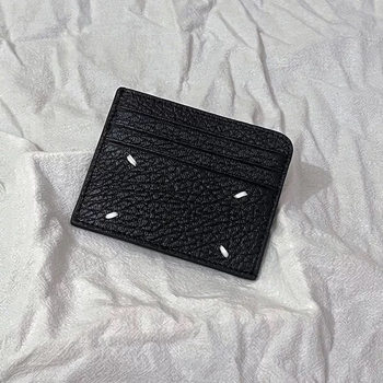 Pyc 22Ss First-Layer Cowhide Multi-Card Slot Coin Purse for Men and Women Four-Needle Stitching Genuine Pickup Bag Fashionable Simple Wallet