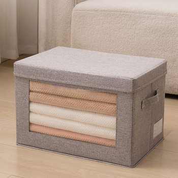 Large Quilt Storage Box Front Window Transparent Storage Amazon Storage Box Office Document Storage Box