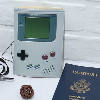 Game Console Retro Creative Passport Holder Thickened Document and Ticket Storage Protective Cover Card Holder Passport Cover Work Permit