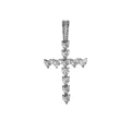 Silver (with 24inch twist chain) love cross