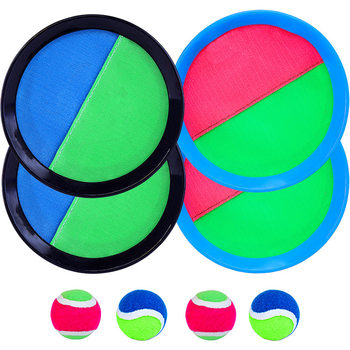 Children's Suction Cup Ball Sticky Target Racket Throwing and Catching Kindergarten Sports Equipment Family Interactive Ball Toys