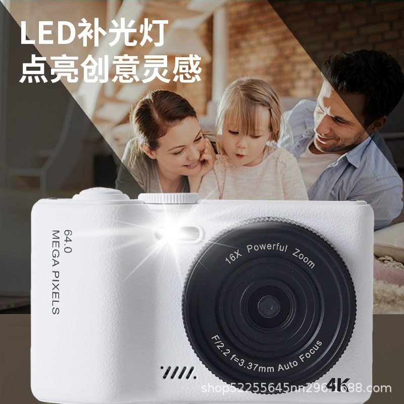 Popular 6400W Ultra-High-Definition Digital Camera 3.0inch Selfie Flip Screen for Students, Campus, and Travel