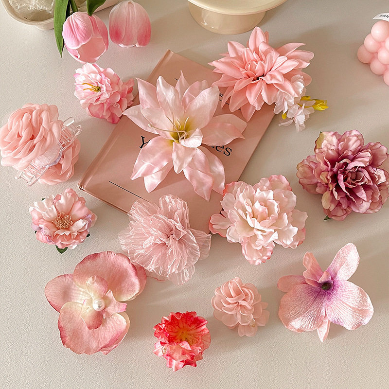 夏季海边度假风超仙花朵发夹高级感精致高颜值轻奢发饰可爱配饰