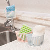 Kitchen sink drain storage basket button faucet hanging basket dish sink sponge drain rack wholesale