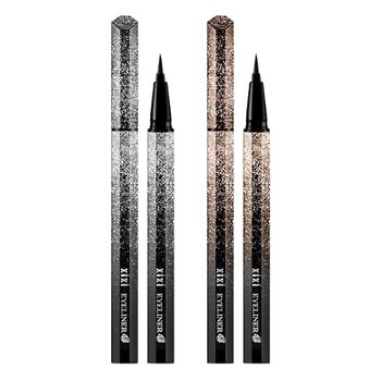 Xixi Star-Like Eyeliner Liquid Pen for Beginners Cool Black Brown Waterproof Sweat-Proof Non-Smudge Eyeliner Pen
