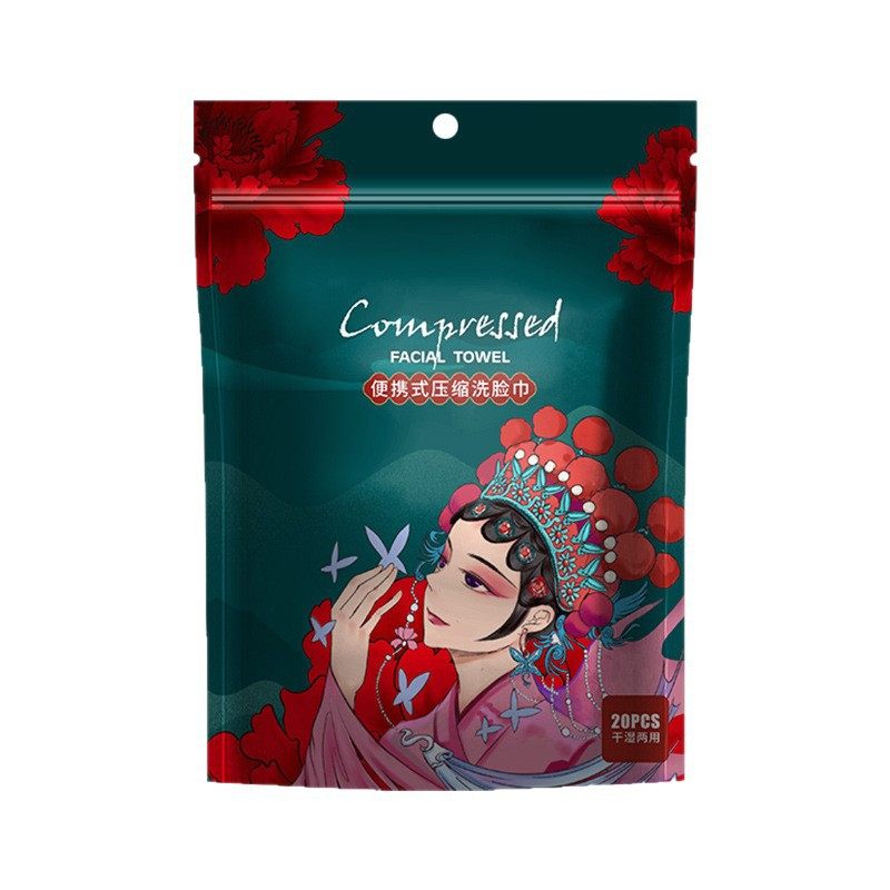 Compressed Towel Travel Pack Disposable Face Washing Towel Women's Portable Pure Cotton Thickened Candy Cleansing Towel Cotton Large Size