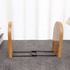 Desktop Bamboo Bookend Book Storage Wooden Bookend Student Removable Baffle Storage Bookshelf Bookend Rack