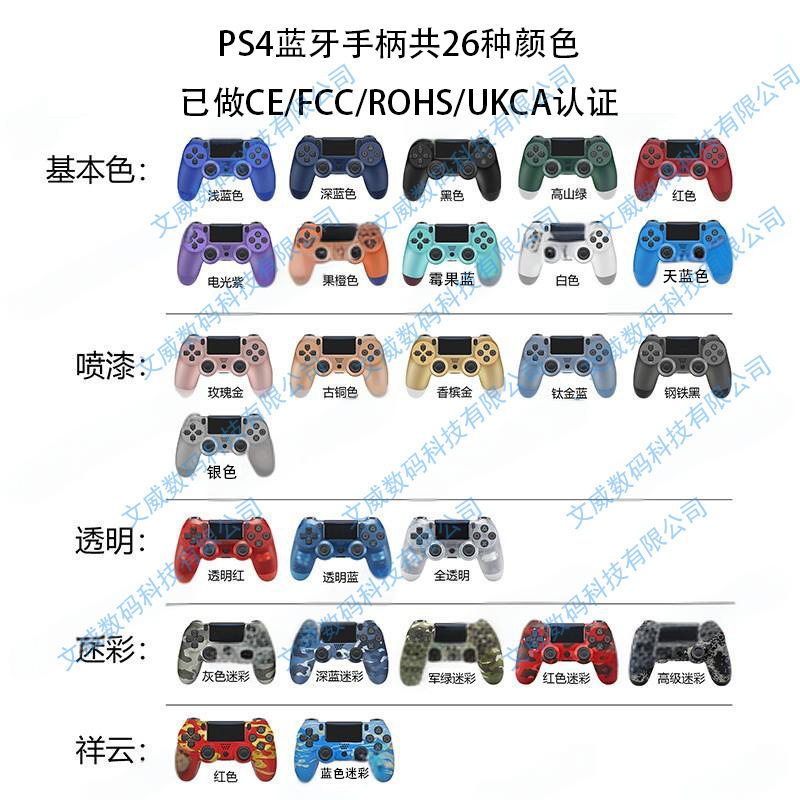 P4 Game Console Controller Wireless Bluetooth P4 Dual Motor Vibration with Simulated Six-Axis P4 Wireless Game Controller