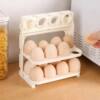 Foldable Egg Carton Refrigerator Side Door Storage Rack Kitchen-Specific Egg Tray Trendy Multi-Layer Egg Organizer