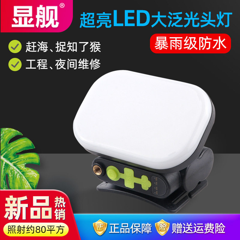 Strong light headlamp head-mounted super bright rechargeable lithium battery floodlight work outdoor astigmatism driving sea led headlamp emergency light