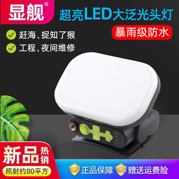 Strong light headlamp head-mounted super bright rechargeable lithium battery floodlight work outdoor astigmatism driving sea led headlamp emergency light