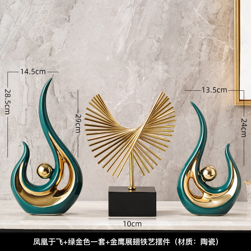 北欧欧式轻奢创意摆件家居饰品客厅电视柜酒柜装饰工艺品茶几摆设