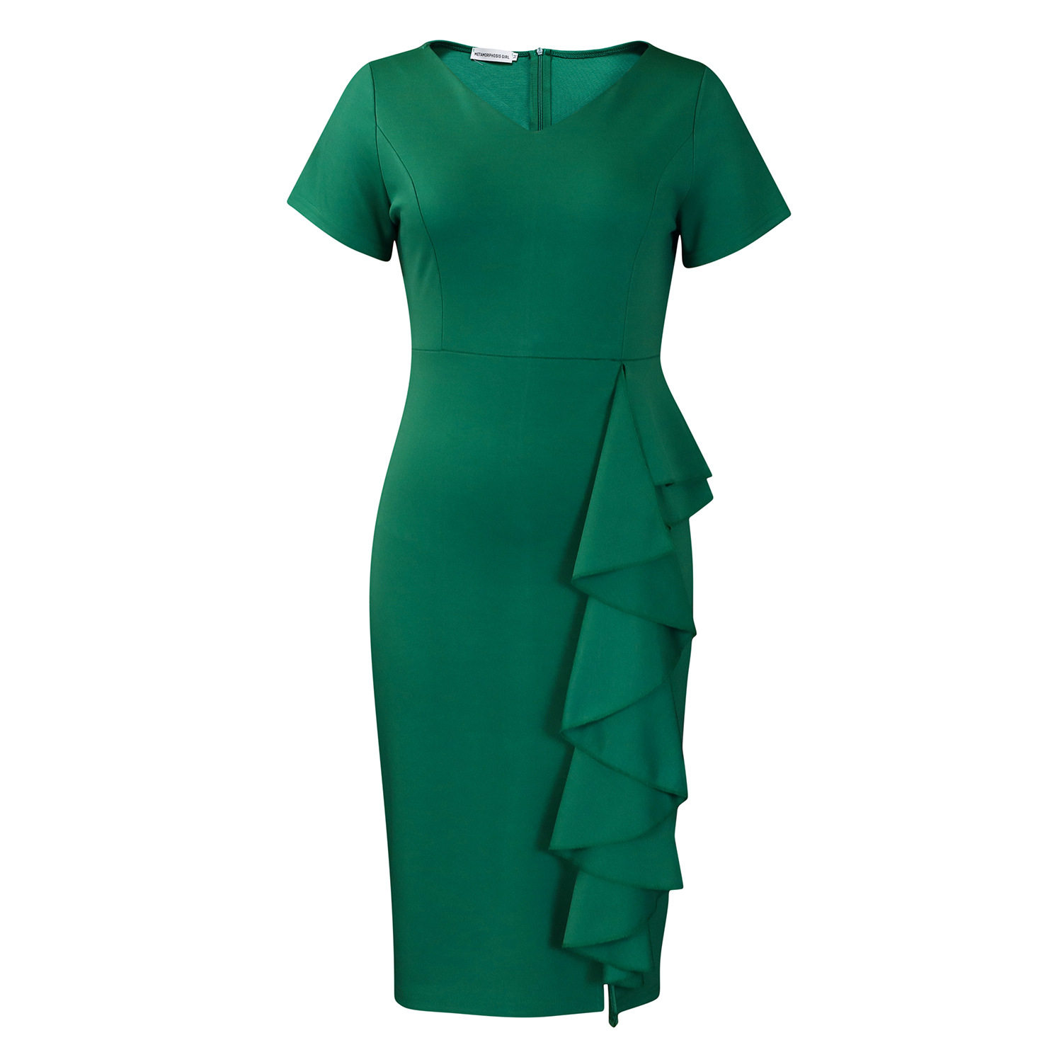 Plus Size Womens Dress Elegant Ruffle Hem Stylish Design Comfortable Fit Perfect for Casual or Formal Occasions
