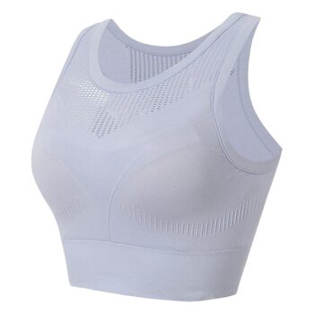 U-shaped Crewneck Yoga Sling Short Outer Wear Anti-running Light Vest Quick-drying Mesh Backless Sports Yoga Vest