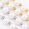 6mm Pearl series Buddha beads necklace clavicle chain stainless steel round beads necklace cross-border hot sale