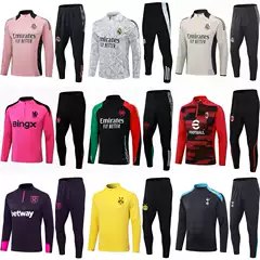New Real Madrid Football Training Uniforms, Barcelona, Arsenal, Dortmund, Marseille, Barcelona, Atletico Madrid, Chelsea, Ac Milan Long-Sleeved Suits