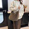 2024 autumn and winter new fluffy bag niche design fluffy underarm women's bag shoulder bag cross-border trendy dumpling bag