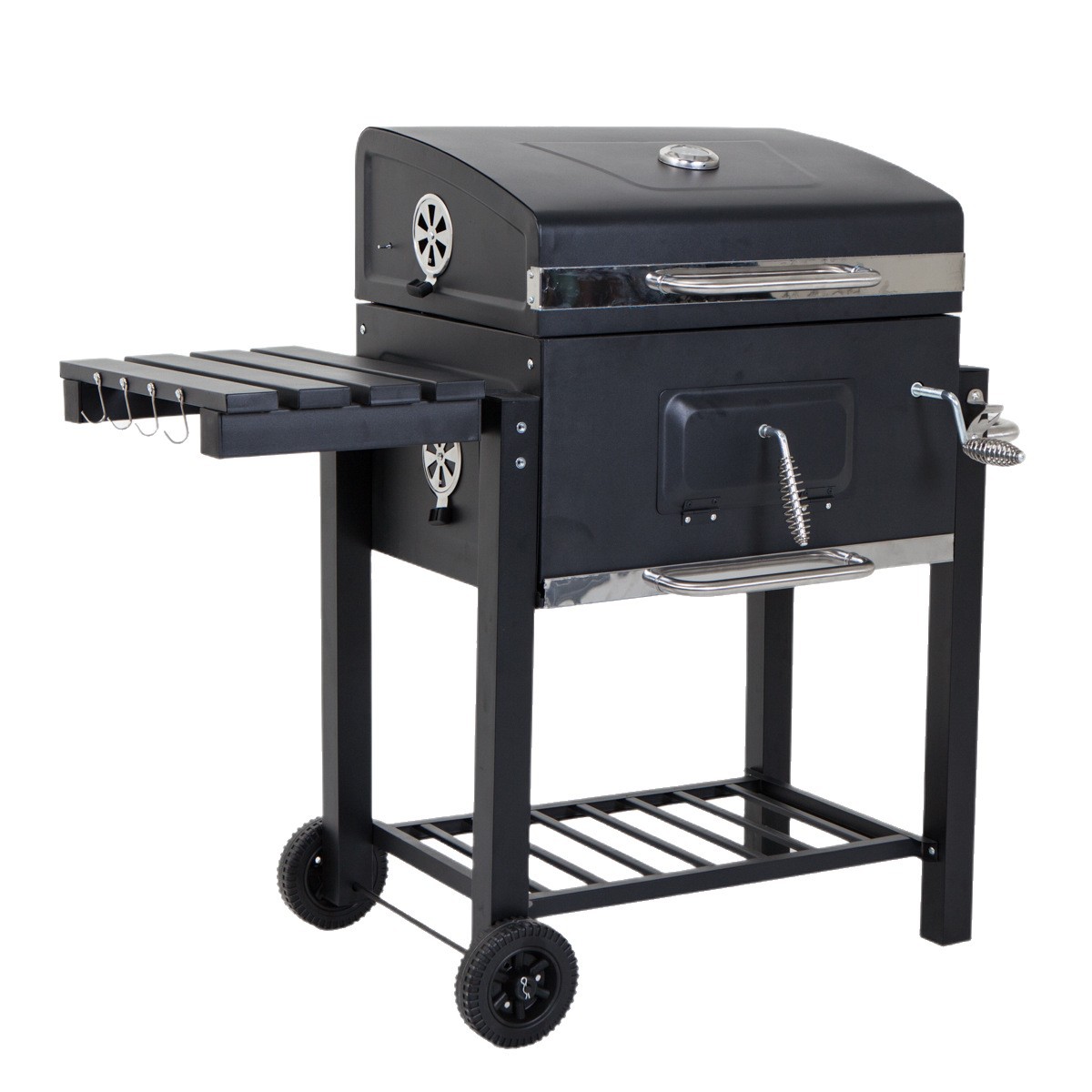 Outdoor Courtyard Large American-Style Charcoal Barbecue Grill Garden Stove Square Stove Bbq Large Square Stove Outdoor Barbecue Grill