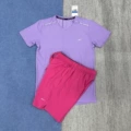 [ice silk quick dry] reflective cursor-nk set purple + rose red