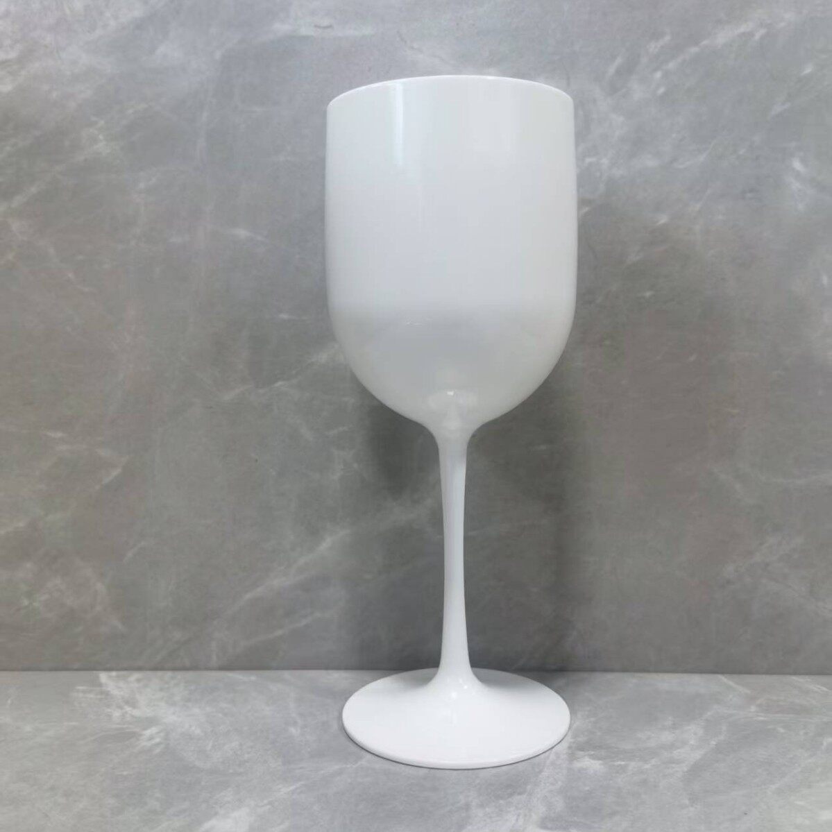 Pp Plastic Wine Glass White Champagne Glass 480ml Single Handle Goblet Plastic Cup Color-Changing Wine Glass