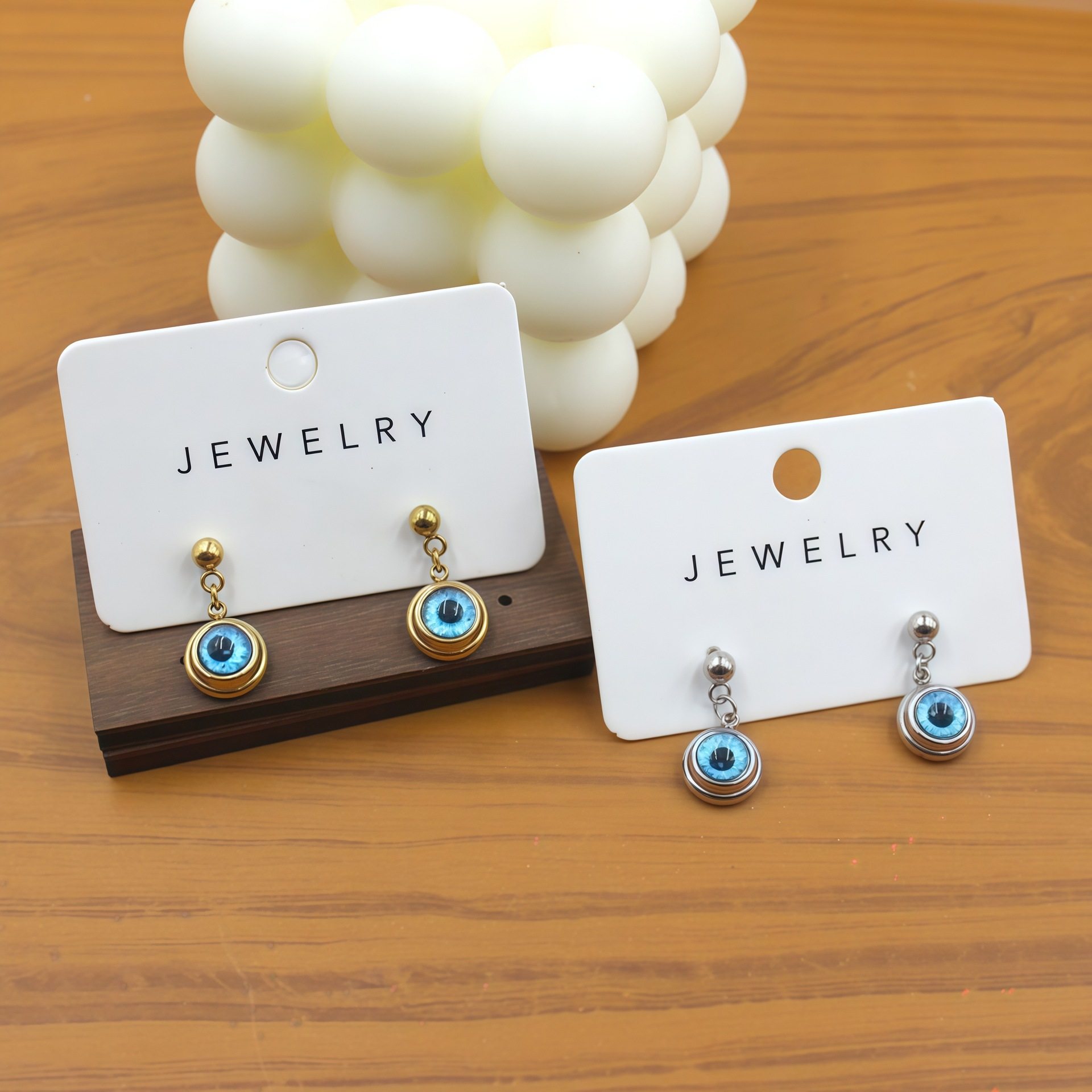 New Angel Eye Titanium Steel Gold-Plated Exquisite Clavicle Chain Personalized Accessible Luxury Necklace Niche Original Design Jewelry Trend