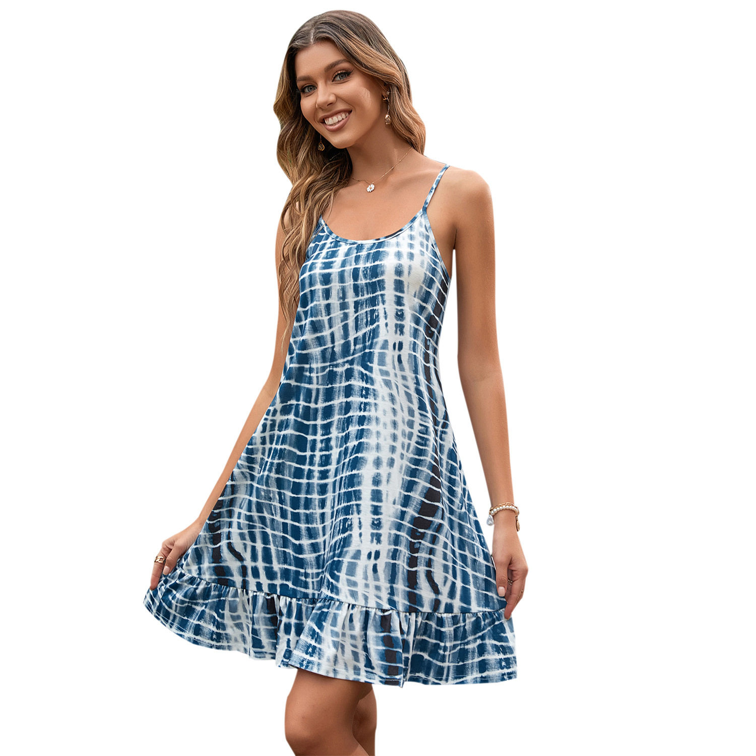 Plaid Bodycon Dress Sexy Slim Fit Spaghetti Straps Trendy Style Perfect for Parties and Night Out Wholesale