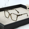 Large Frame Square Glasses Frame 2024 New Flat Glasses Women's Anti-blue Glasses Plain Face Small Frame Glasses