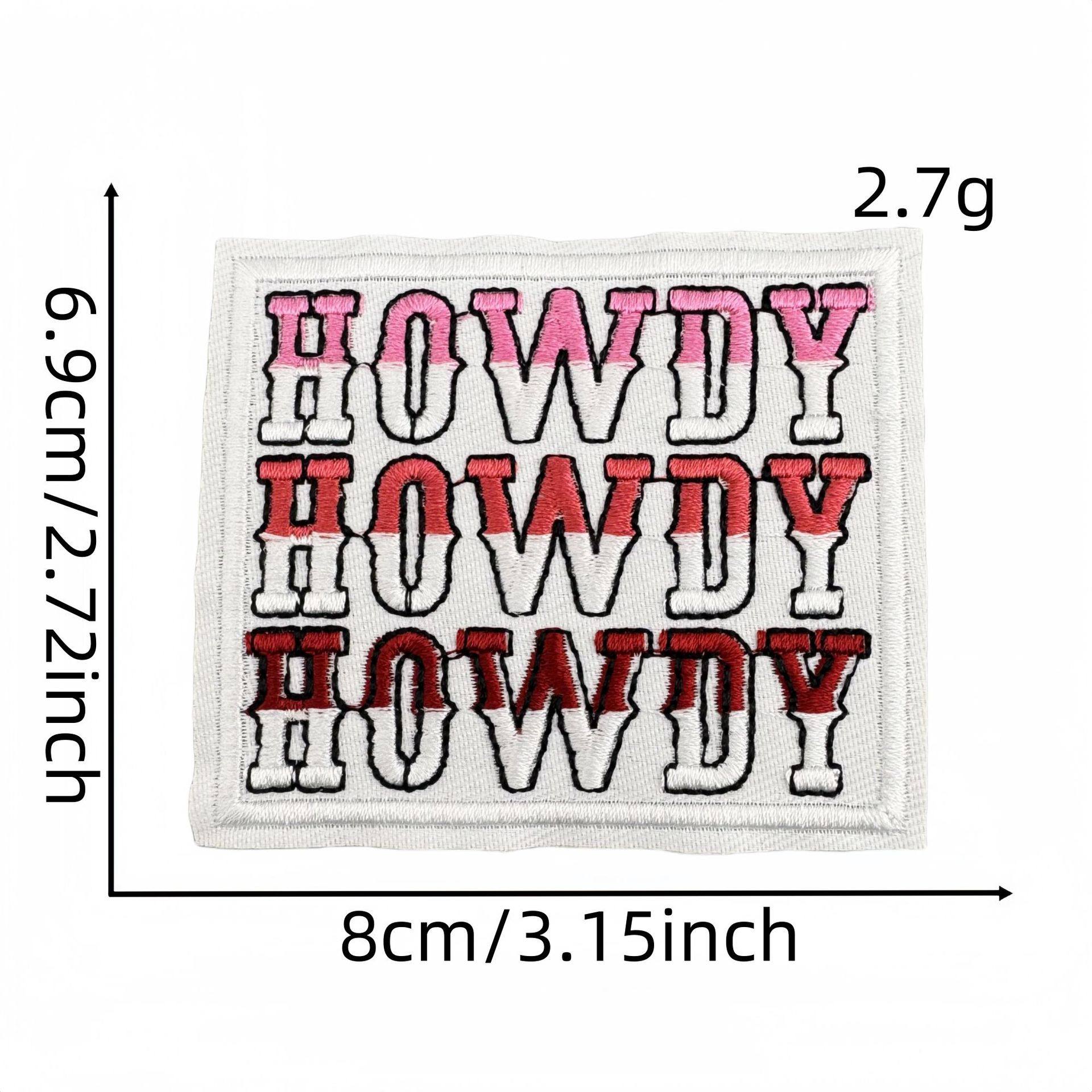 彩色英文字布贴4#