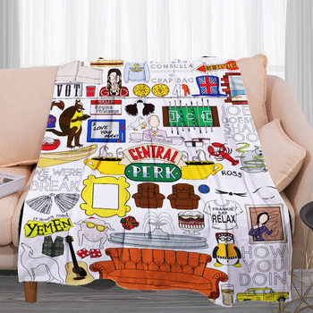 Amazon wish Independent Station Friends Shawl Blanket Office Thin Sofa Lunch Break Coral Fleece Blanket