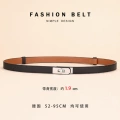 Silver buckle·black·no logo