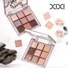 Xixi Smoke Powder Slight Sweet Nine Color Eyeshadow Plate Pearlescent Flash Low Saturated Milk Tea Naked Brown Plate Novice Beginner Eyeshadow