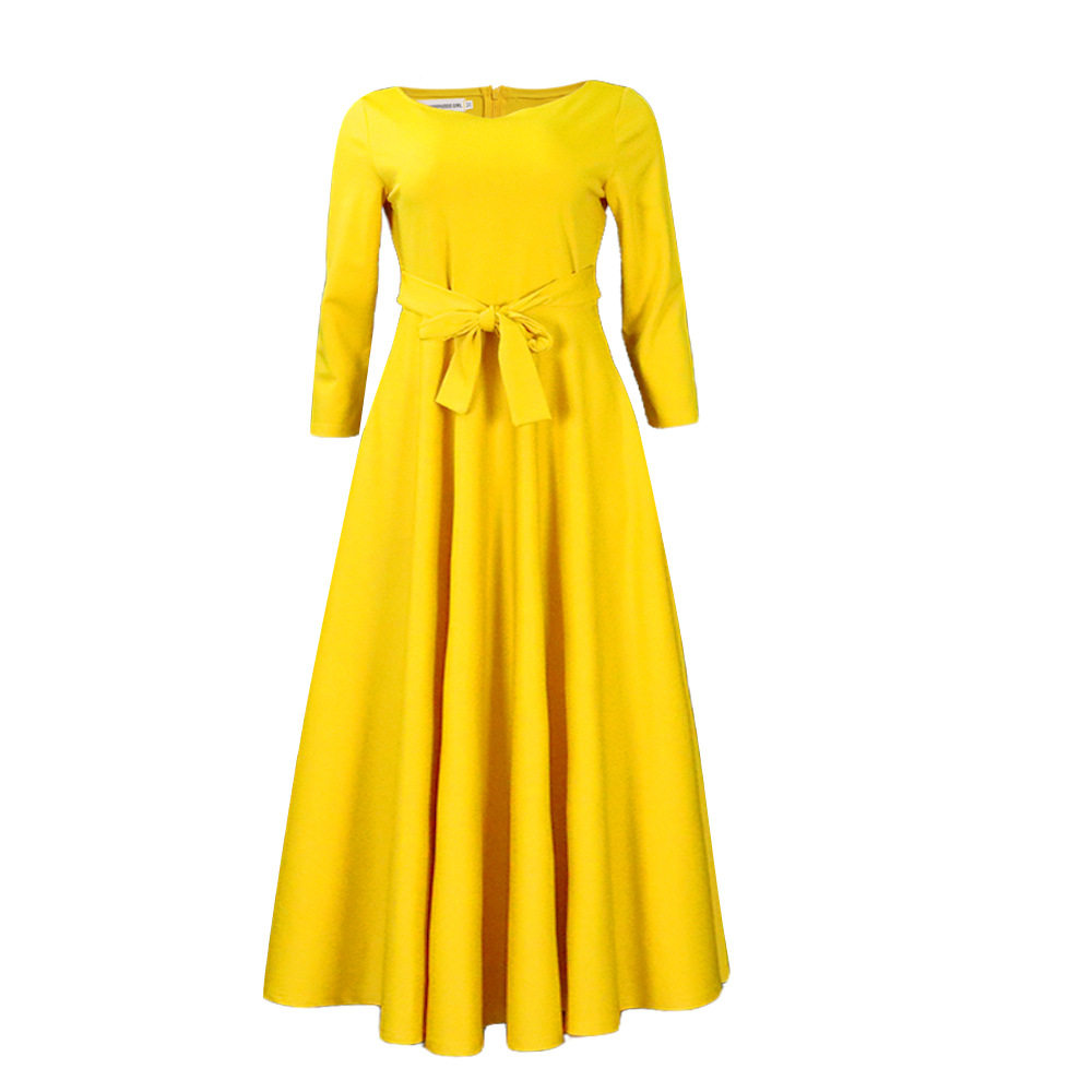 Plus Size African Long Dress Fashionable Tie Design Elegant Style Spring Summer Collection Wholesale Available