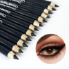 Cross-border Black Wooden Eyeliner Pen Smooth Rich Matte Very Fine Durable Waterproof Sweat-proof Embroidery Pen