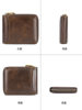 Top Layer Cowhide Multifunctional Coin Purse Anti-theft Card Bag Multi-card Retro Men's Genuine Leather High-end Wallet