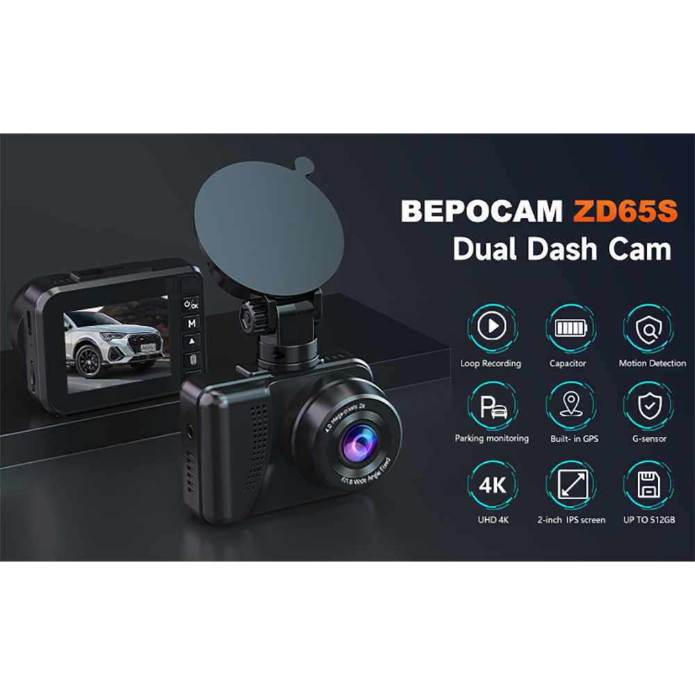 2025 New Model Starlight Ii Dash Cam with Dual Front and Rear Recording Dvr, High-Definition Hdr, Factory Front and Rear Video Recording