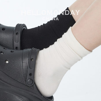 85706 Zhuji Women's Slouch Socks, Trendy Cotton Maternity Socks, Autumn and Winter Mid-Calf Socks, Loose Socks