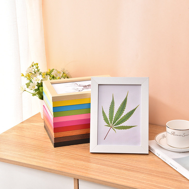 Solid wood wall-mounted photo frame special offer decoration 5-inch 6-inch 7-inch A4 creative combination children's photo frame simple picture frame