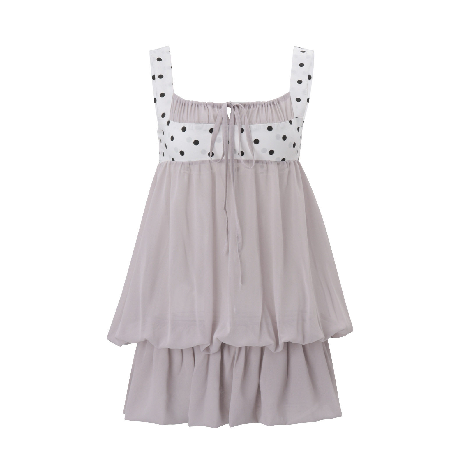 Summer Womens Dress Stylish Sweetheart Neckline Polka Dot Design Puff Sleeve Lightweight Fabric Perfect for Casual