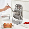 New Multifunctional Chopstick Cage Household Draining Three-Layer Oblique Chopstick Barrel Kitchen Spoon Chopstick Storage Rack