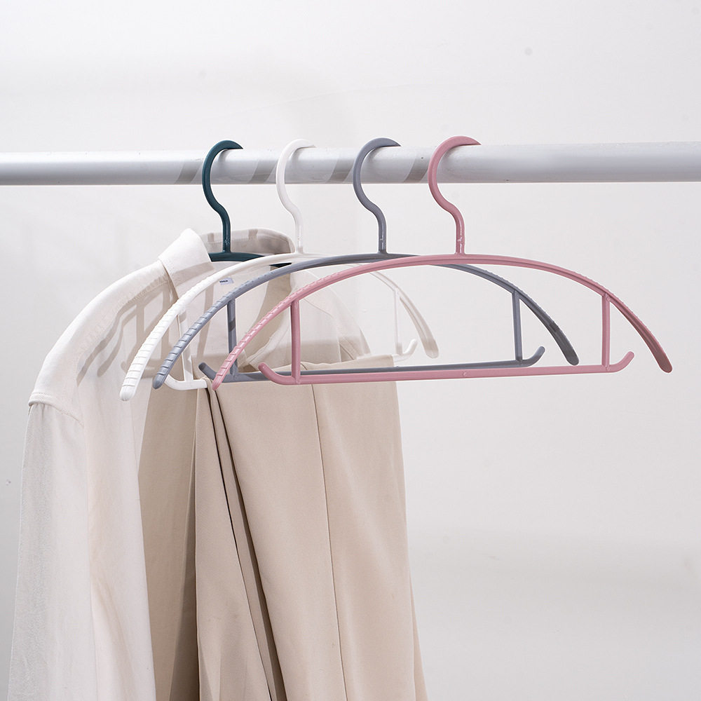 Plastic clothes hanger summer clothes support non-slip seamless clothes hanger household dormitory laundry short sleeve shirt hanger