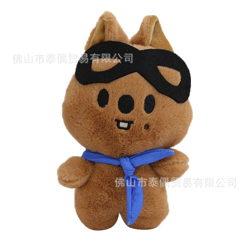 韩国明星组合李龙馥方灿飞行员流浪儿童毛绒玩具可爱挂件娃娃玩偶