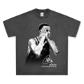 Washed black short sleeves