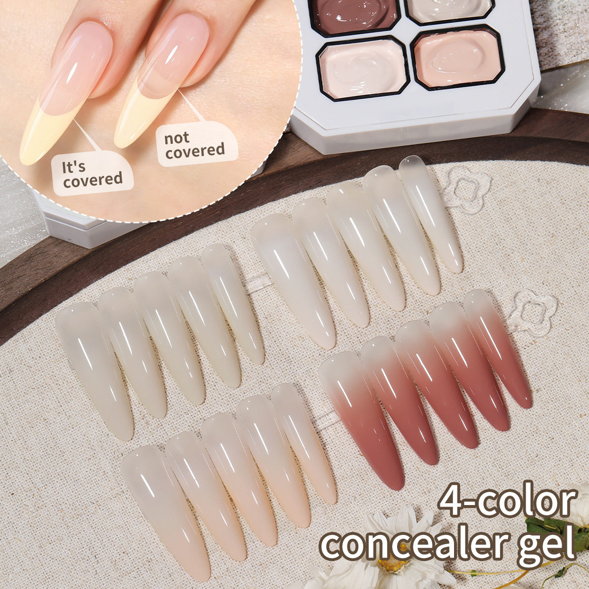 Nail art concealer clap glue 2025 new mask swim offline blush gradient vignette high saturation solid painted armor