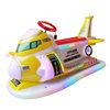 2025 New Children's Square Electric Bumper Car Mall Car Amusement Equipment Park Stall Luminous Double Battery