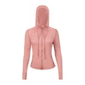 Smoke powder hooded jacket