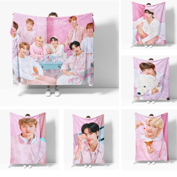 Stray Boys Stray Kids Flannel Blanket Four Seasons Blanket Home Office Air-conditioning Blanket Cross-border Customization