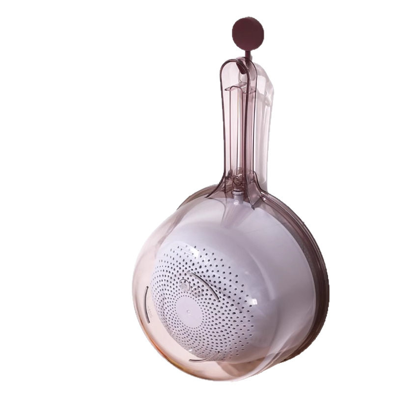 Taomi's New Kitchen Multi-Functional Vegetable Washing and Rice Washing Handle-Free Rice Washing Sieve Vegetable Washing Fruit Basin Drain Basket